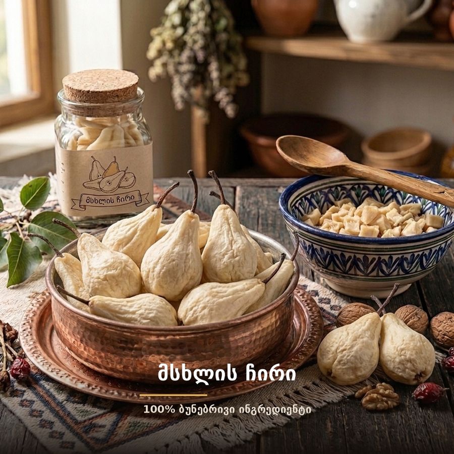 მსხლის ჩირი (უშაქრო)